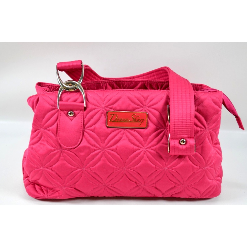 DSQ Donna Sharp Quilted Pink Shoulder Bag Purse EUC